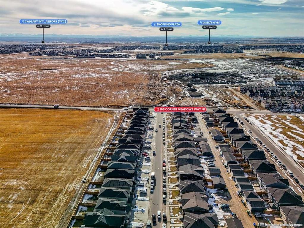 168 Corner Meadows Way Ne, Calgary, AB - Outdoor With View