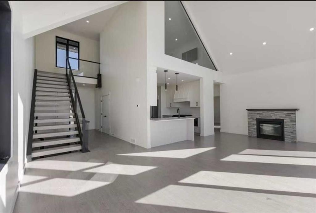 496 Muirfield Crescent, Lyalta, AB - Indoor With Fireplace