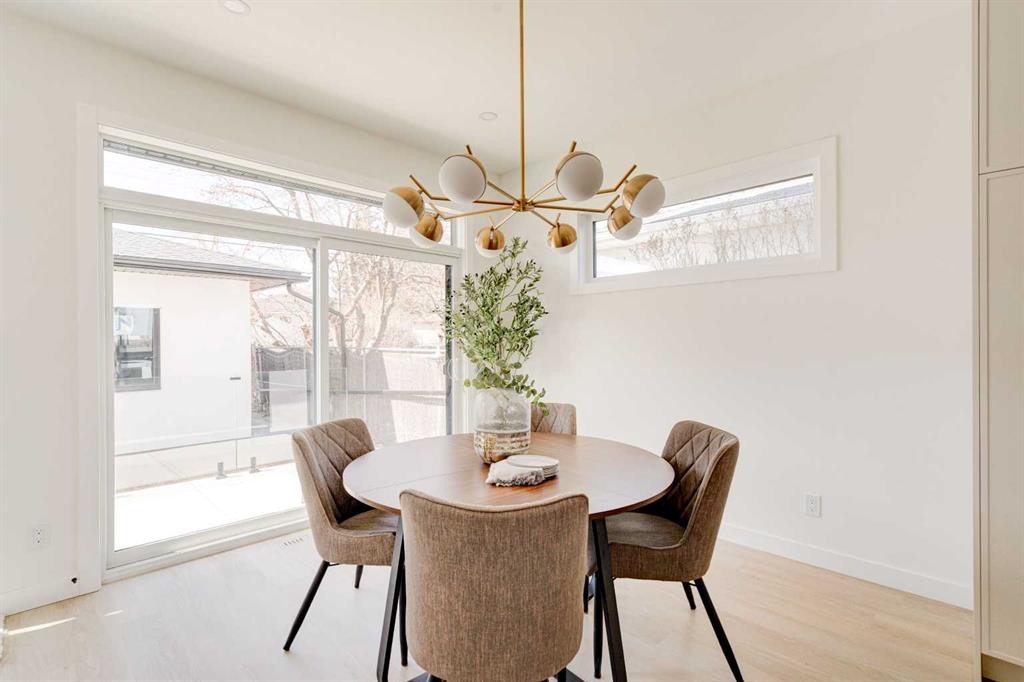 39B Moncton Road Ne, Calgary, AB - Indoor Photo Showing Dining Room