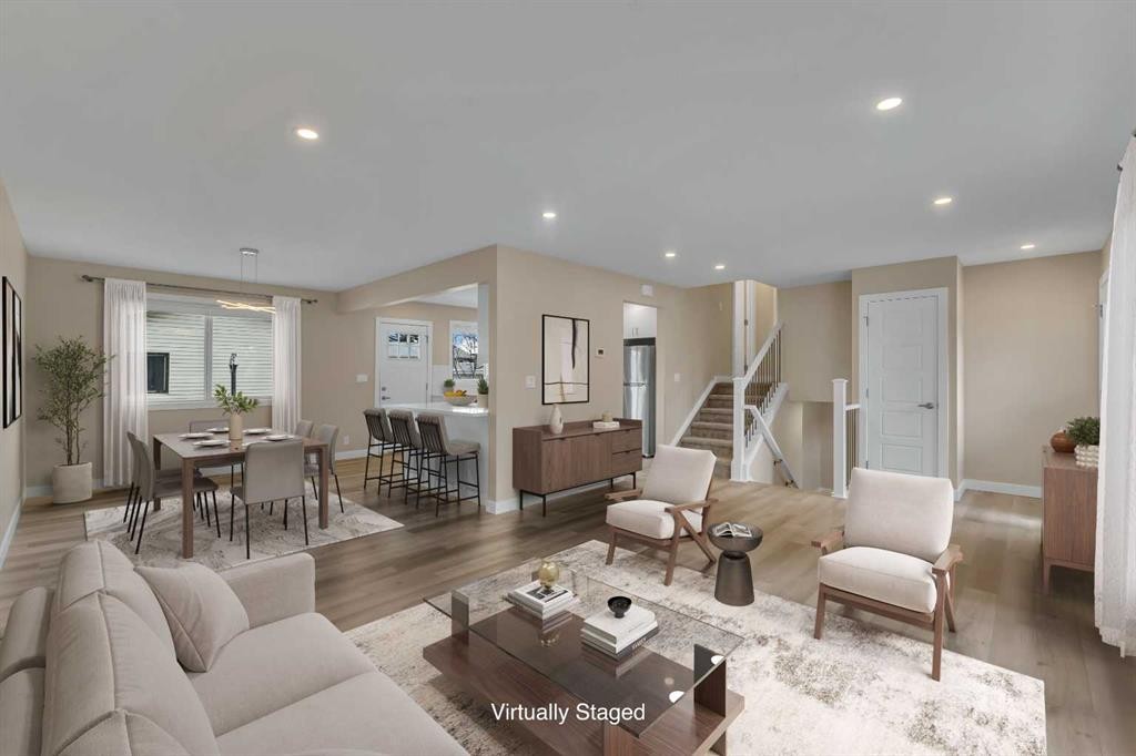 221 Madeira Crescent Ne, Calgary, AB - Indoor Photo Showing Living Room