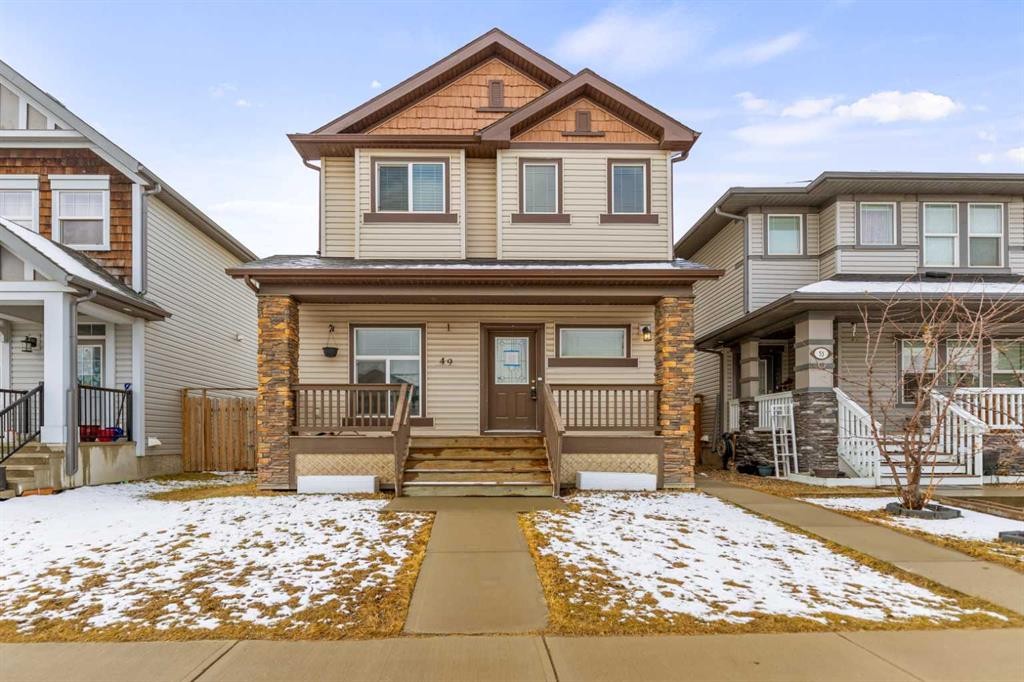 49 Skyview Ranch Boulevard Ne, Calgary, AB - Outdoor With Deck Patio Veranda With Facade