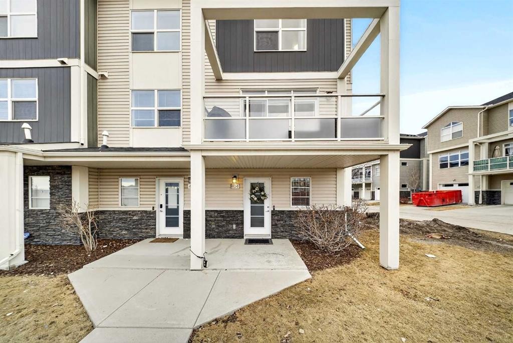 404 Redstone View Ne, Calgary, AB - Outdoor With Balcony With Facade