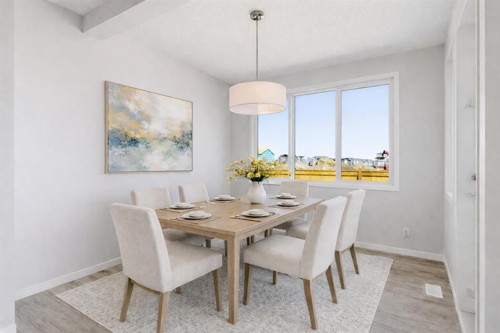 623 Buffaloberry Manor Se, Calgary, AB - Indoor Photo Showing Dining Room