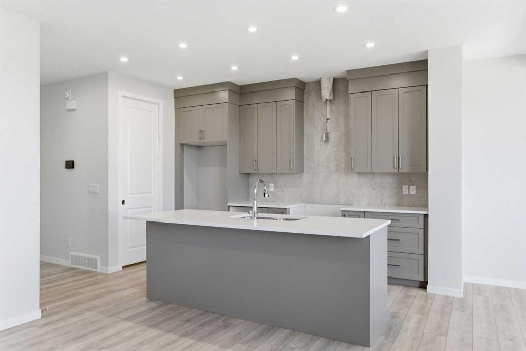 623 Buffaloberry Manor Se, Calgary, AB - Indoor Photo Showing Kitchen With Upgraded Kitchen