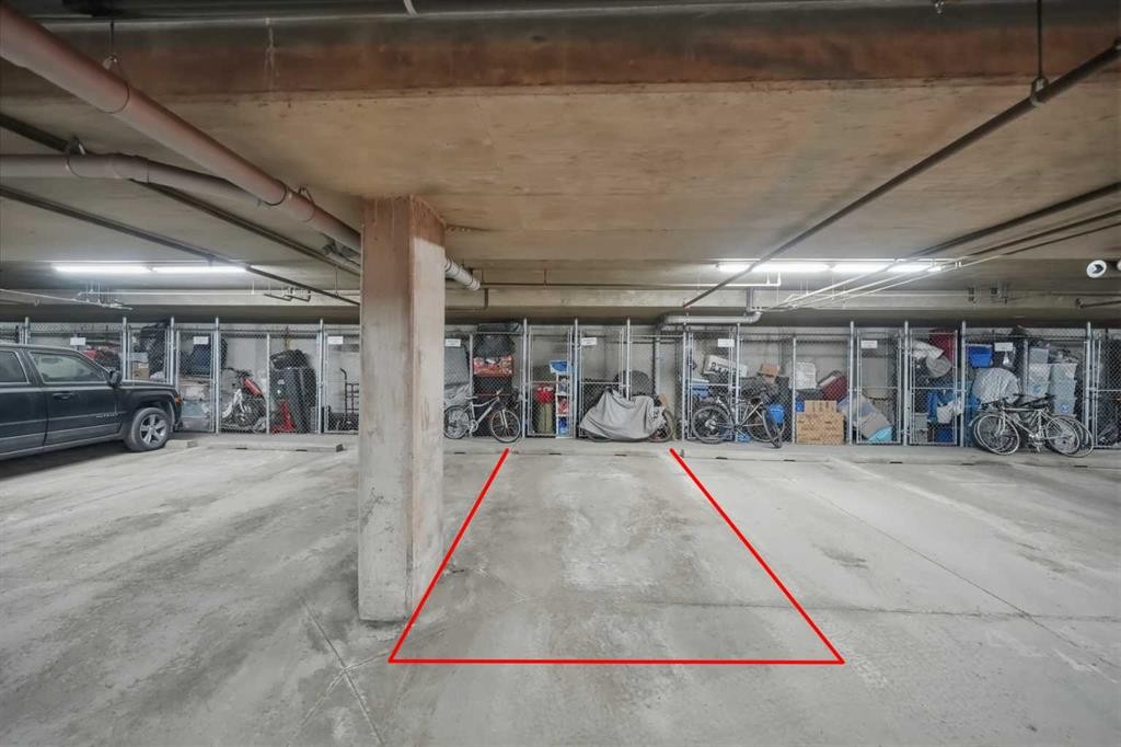 4201-279 Copperpond Common Se, Calgary, AB - Indoor Photo Showing Garage