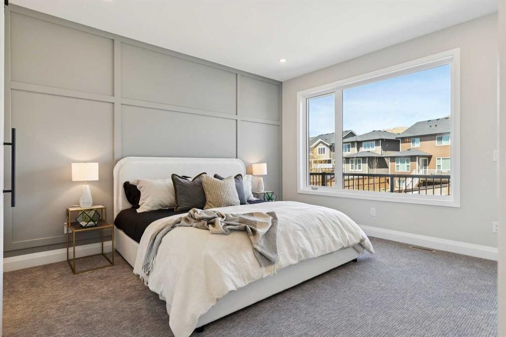 96 Cranbrook Way Se, Calgary, AB - Indoor Photo Showing Bedroom