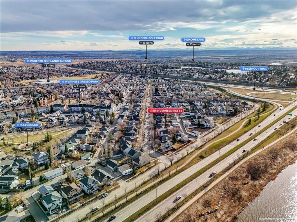 18 Inverness Rise Se, Calgary, AB - Outdoor With View