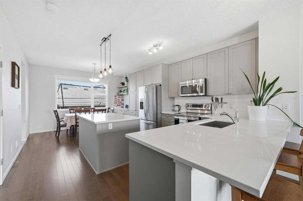 183 Savanna Parade Ne, Calgary, AB - Indoor Photo Showing Kitchen With Upgraded Kitchen