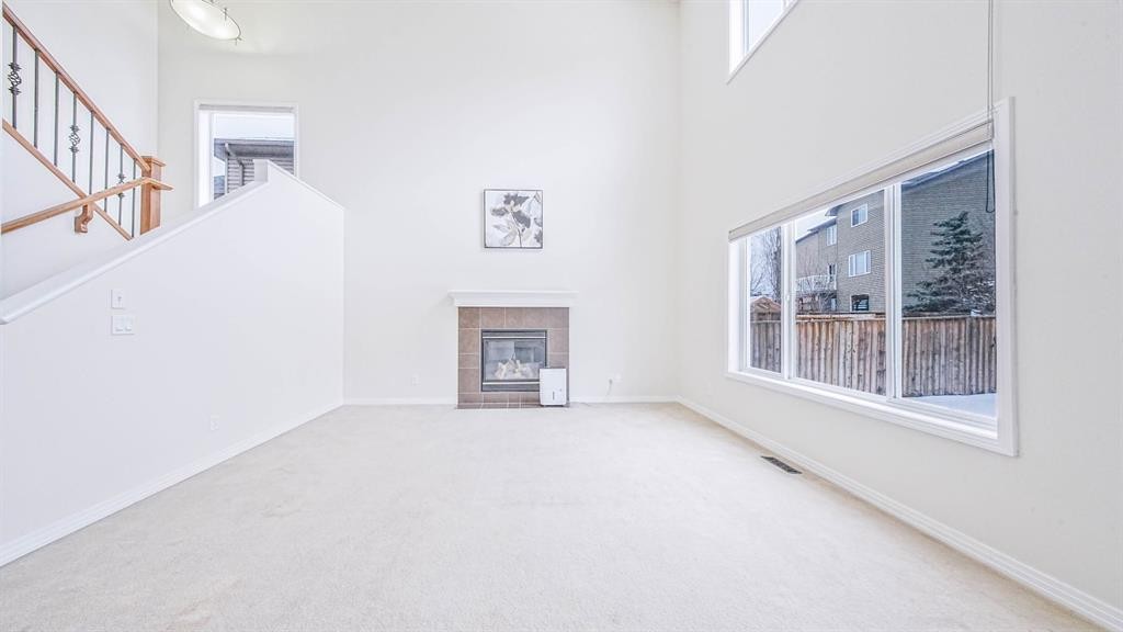 393 Windermere Drive, Chestermere, AB - Indoor With Fireplace