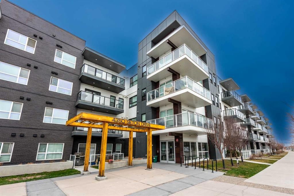 116-4350 Seton Drive Se, Calgary, AB - Outdoor With Balcony With Facade