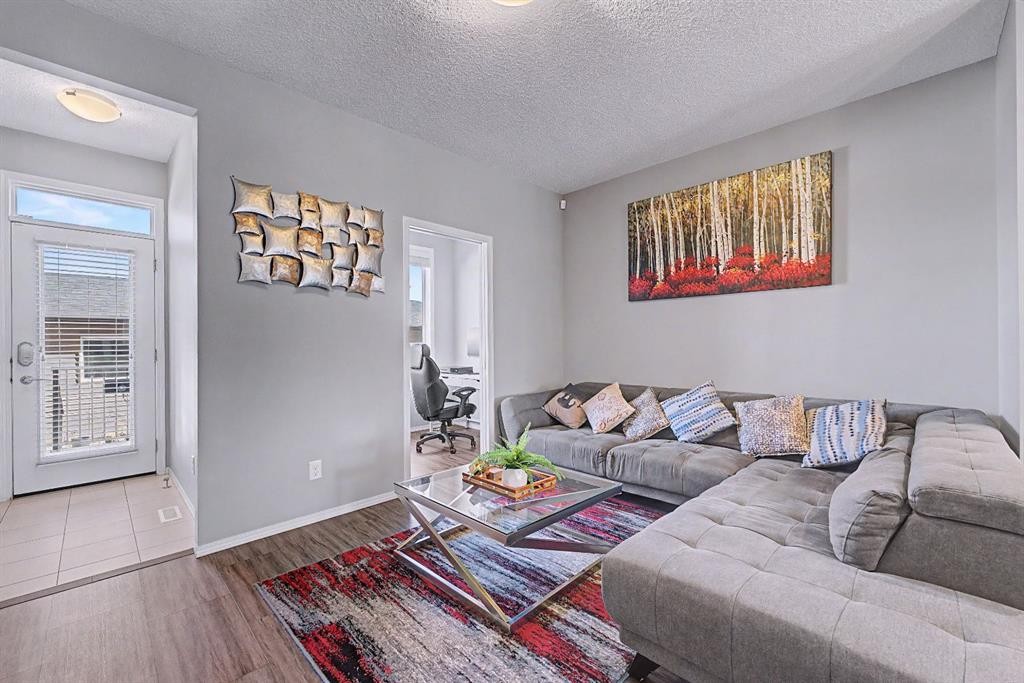 186 Cornerstone Avenue Ne, Calgary, AB - Indoor Photo Showing Living Room