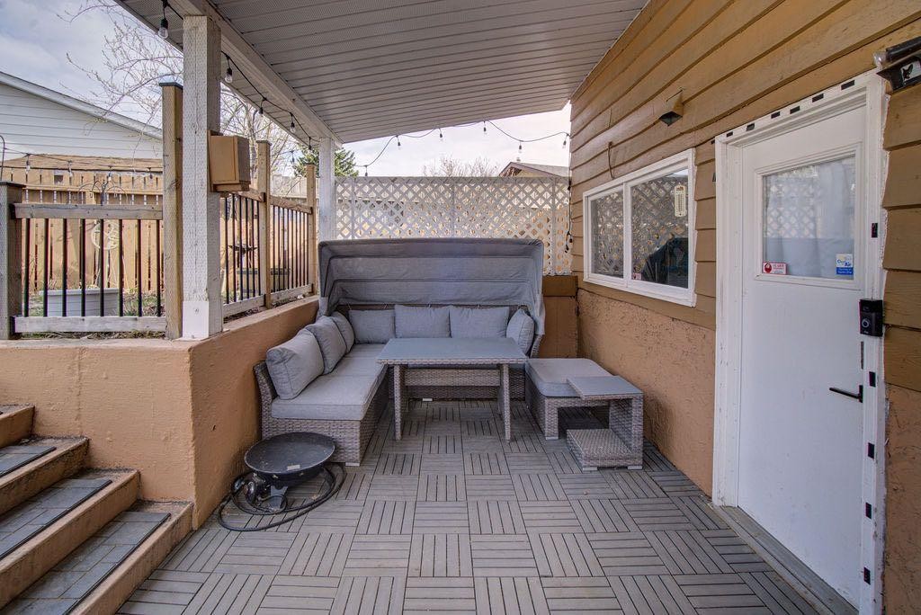 47 Willow Road, Claresholm, AB - Outdoor With Deck Patio Veranda With Exterior