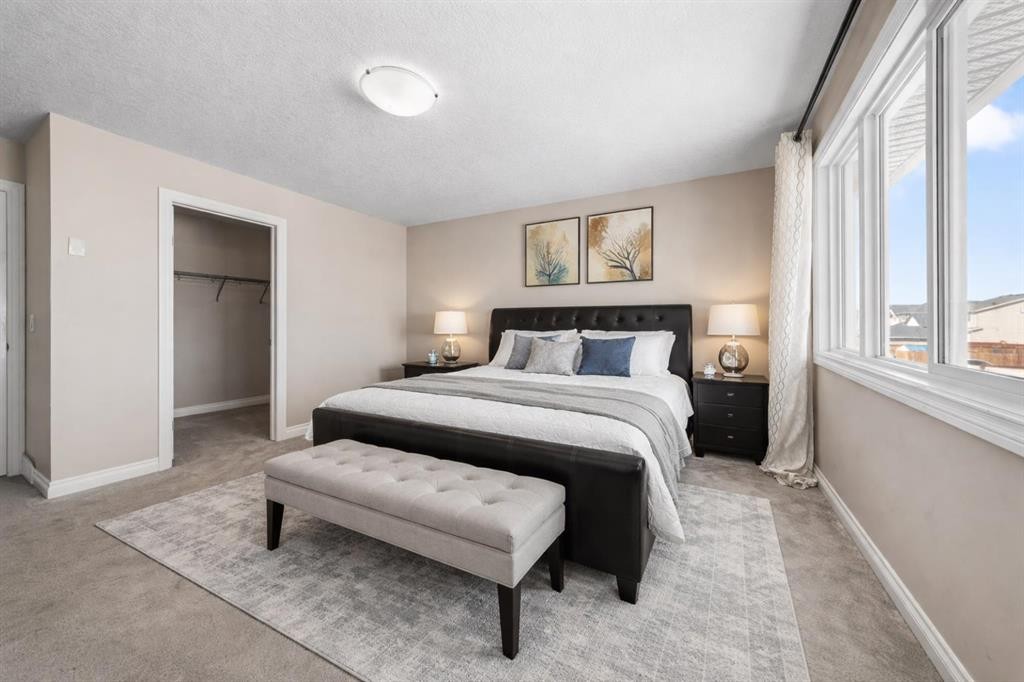 529 Saddlelake Drive Ne, Calgary, AB - Indoor Photo Showing Bedroom