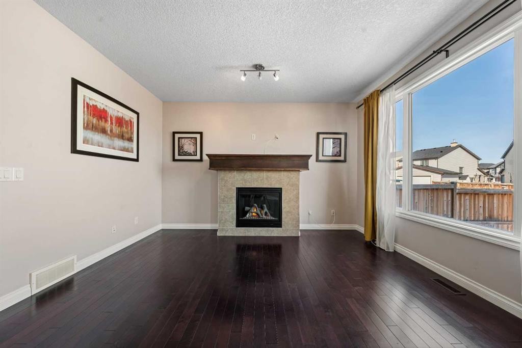 529 Saddlelake Drive Ne, Calgary, AB - Indoor With Fireplace