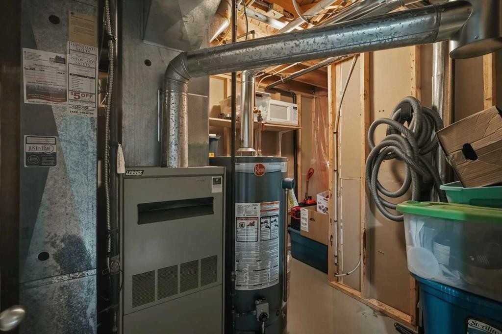 138 Midcrest Crescent Se, Calgary, AB - Indoor Photo Showing Basement