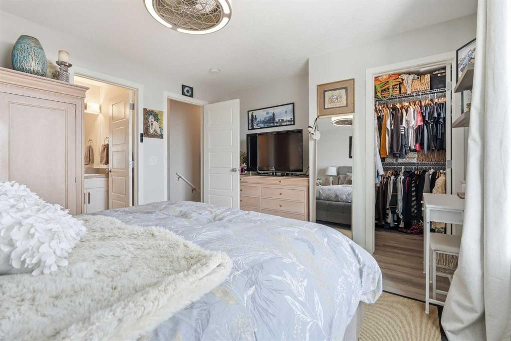 2202-250 Fireside View, Cochrane, AB - Indoor Photo Showing Bedroom