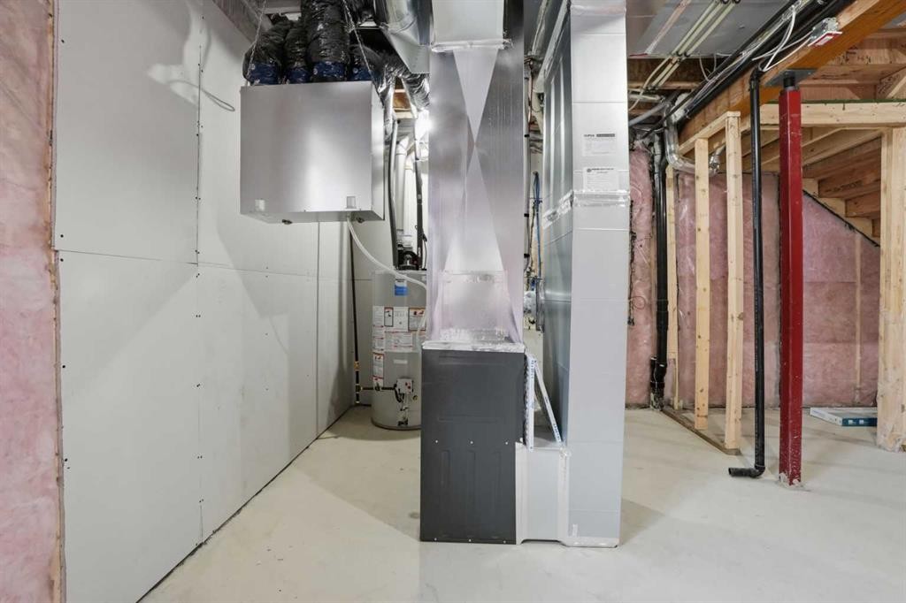 80 Buffaloberry Manor Se, Calgary, AB - Indoor Photo Showing Basement