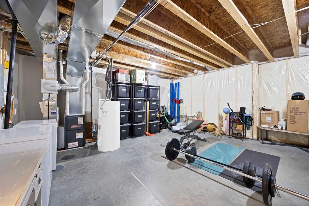 1167 Channelside Drive Sw, Airdrie, AB - Indoor Photo Showing Basement
