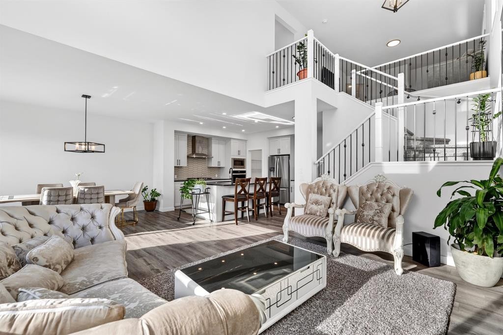 208 Dawson Circle, Chestermere, AB - Indoor Photo Showing Living Room