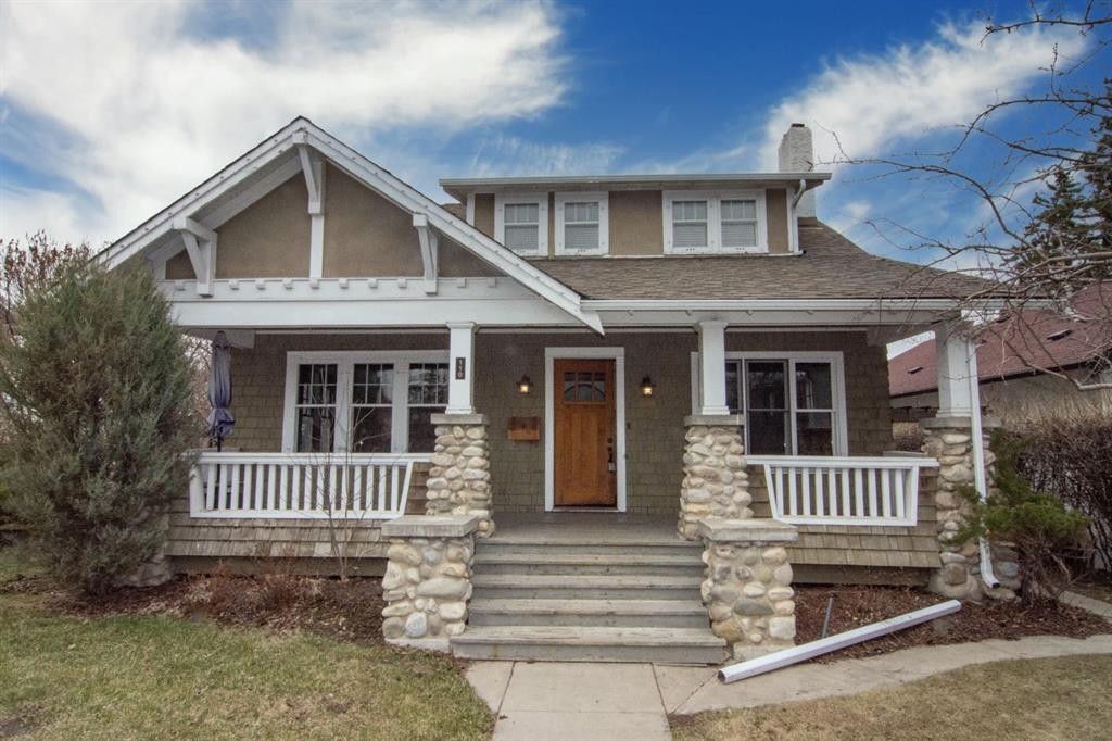 110 Scarboro Avenue Sw, Calgary, AB - Outdoor With Deck Patio Veranda With Facade