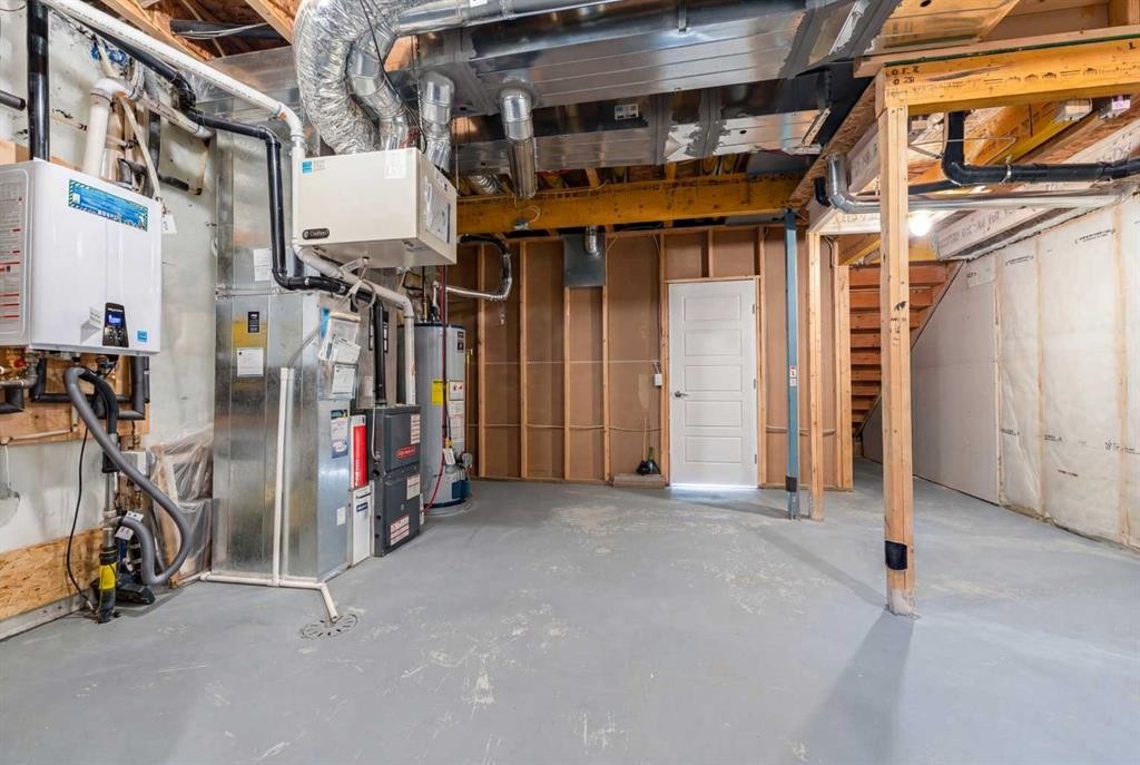 318 Masters Row Se, Calgary, AB - Indoor Photo Showing Basement