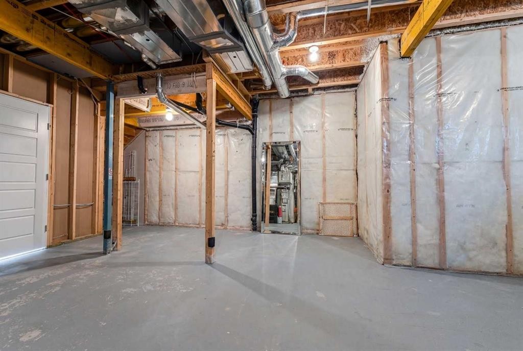 318 Masters Row Se, Calgary, AB - Indoor Photo Showing Basement