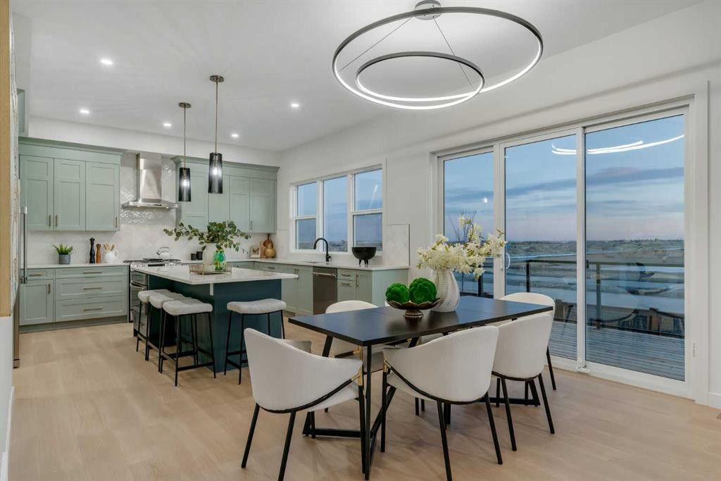 341 Limestone Bay, Balzac, AB - Indoor Photo Showing Dining Room