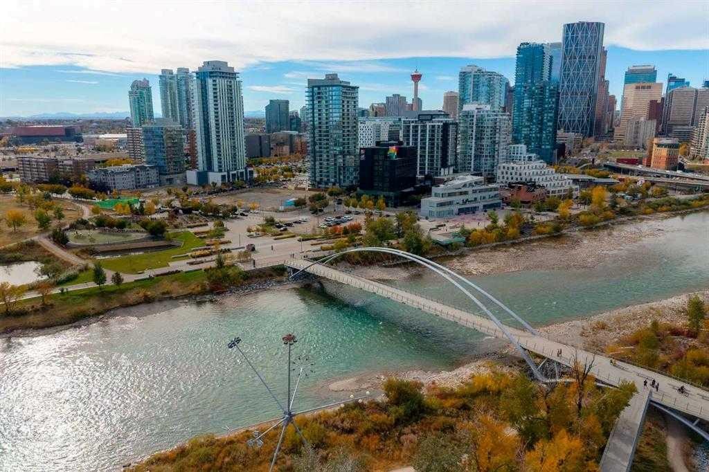 554 Riverfront Lane Se, Calgary, AB - Outdoor With Body Of Water With View
