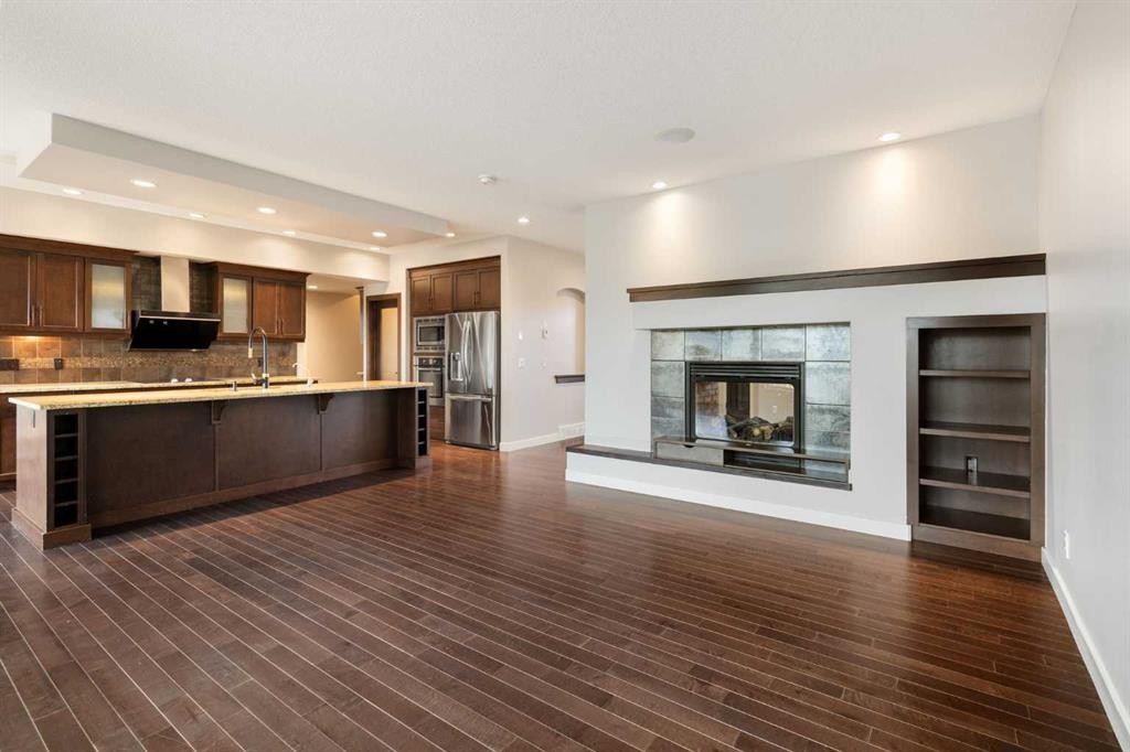 13 Sage Hill Landing Nw, Calgary, AB - Indoor With Fireplace