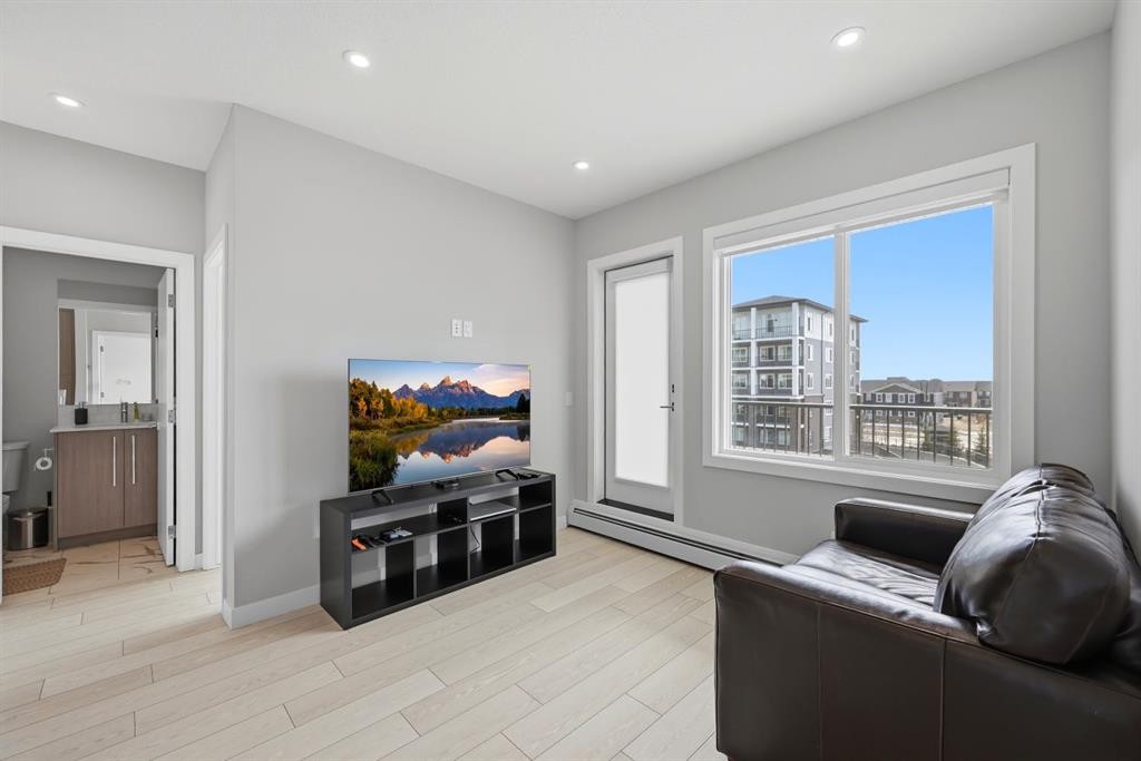 2304-44 Skyview Parkway, Calgary, AB - Indoor Photo Showing Living Room