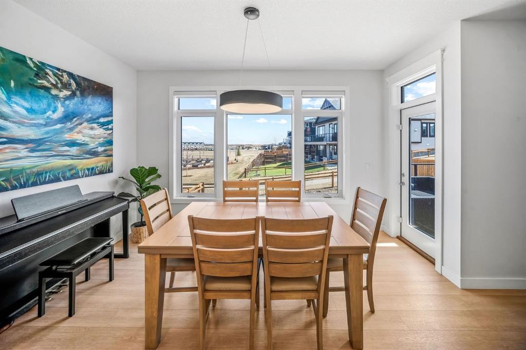 84 Saltsage Heath, Rural Rocky View County, AB - Indoor Photo Showing Dining Room