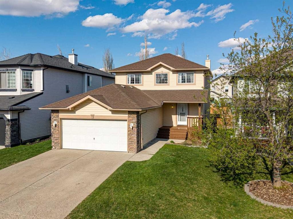 72 Crystalridge Crescent, Okotoks, AB - Outdoor With Facade