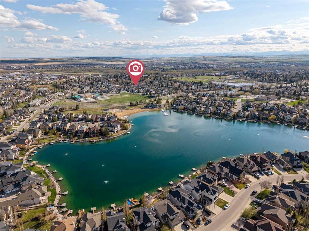72 Crystalridge Crescent, Okotoks, AB - Outdoor With Body Of Water With View
