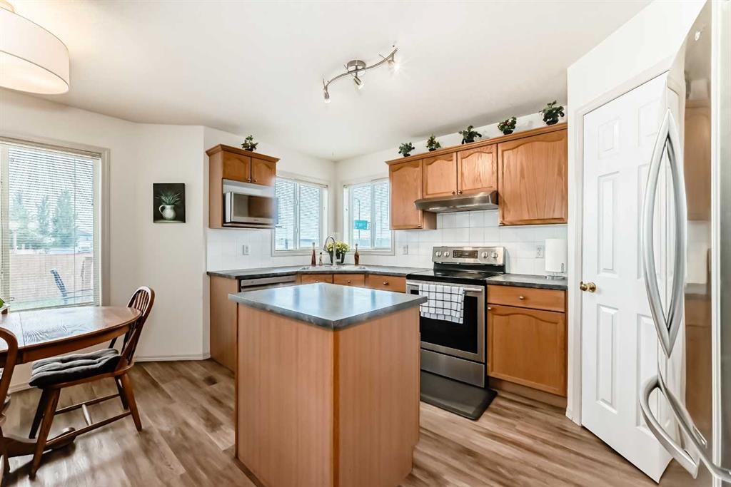 198 Copperfield Gardens Se, Calgary, AB - Indoor Photo Showing Kitchen With Double Sink