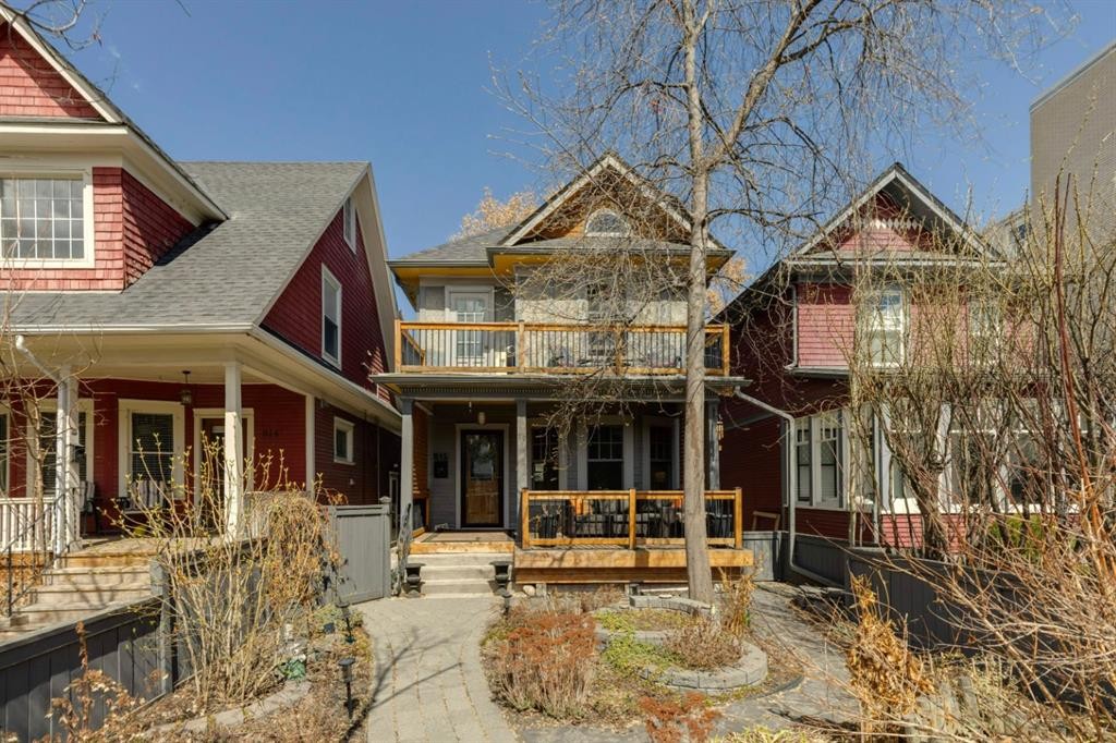 612 23 Avenue Sw, Calgary, AB - Outdoor With Deck Patio Veranda With Facade