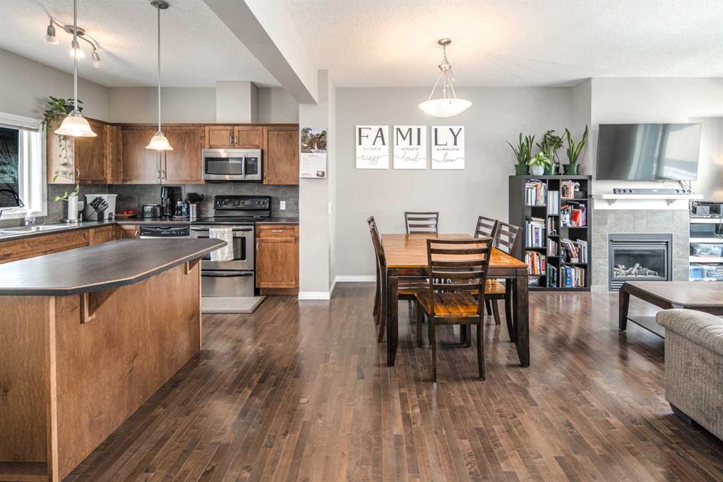 159 Kincora Heath Nw, Calgary, AB - Indoor With Fireplace