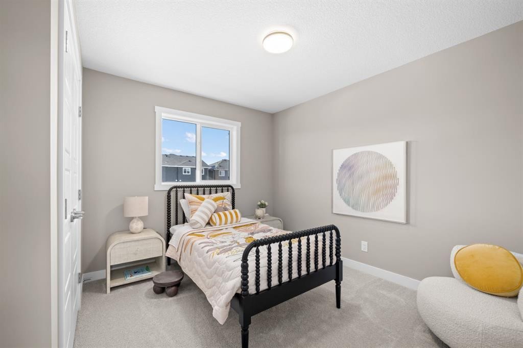 648 Sora Boulevard Se, Calgary, AB - Indoor Photo Showing Bedroom
