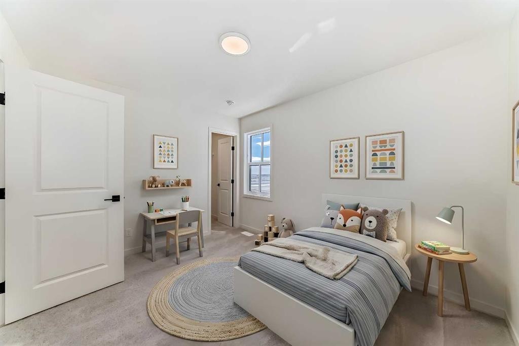 61 Bartlett Way Se, Calgary, AB - Indoor Photo Showing Bedroom