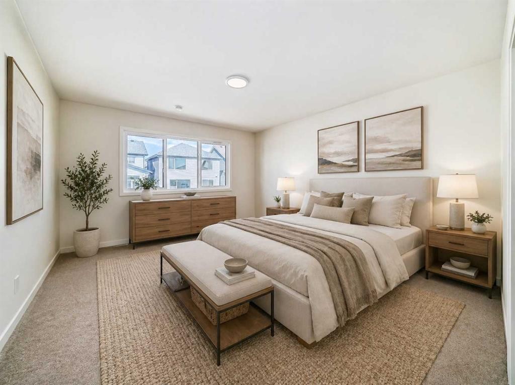 61 Bartlett Way Se, Calgary, AB - Indoor Photo Showing Bedroom