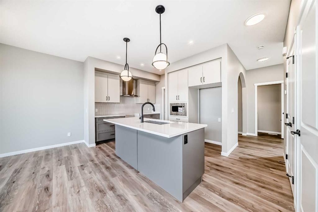 130 Bartlett Row Se, Calgary, AB - Indoor Photo Showing Kitchen With Upgraded Kitchen