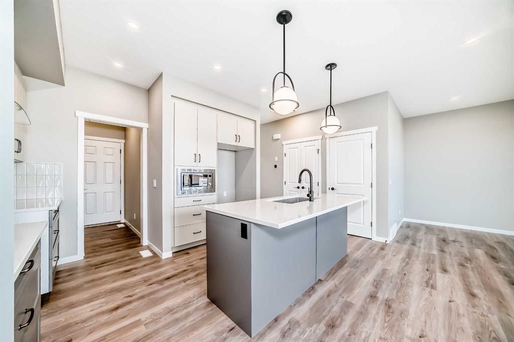 130 Bartlett Row Se, Calgary, AB - Indoor Photo Showing Kitchen With Upgraded Kitchen