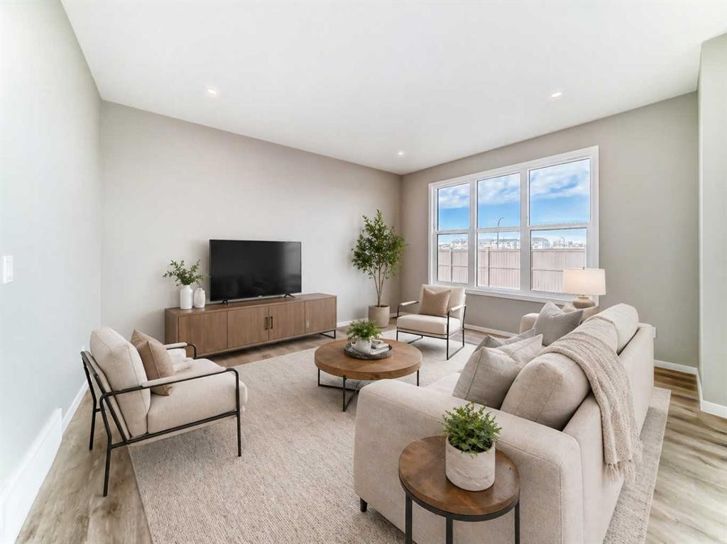 130 Bartlett Row Se, Calgary, AB - Indoor Photo Showing Living Room