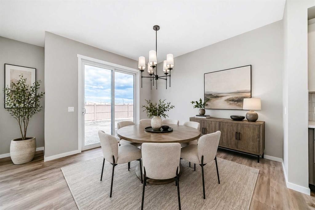 130 Bartlett Row Se, Calgary, AB - Indoor Photo Showing Dining Room