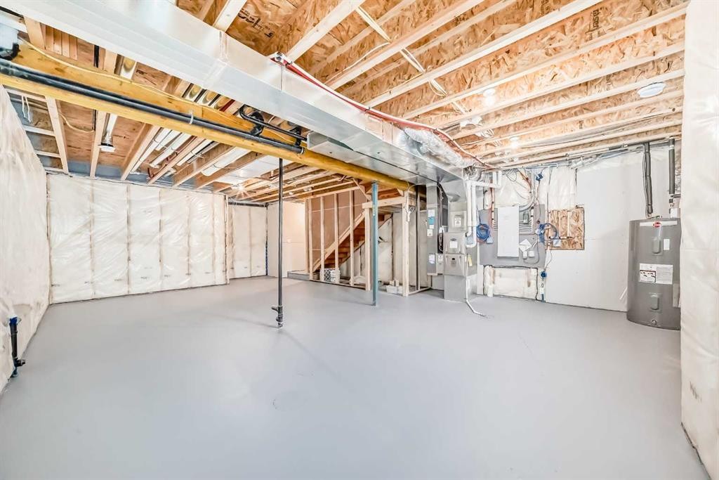 130 Bartlett Row Se, Calgary, AB - Indoor Photo Showing Basement