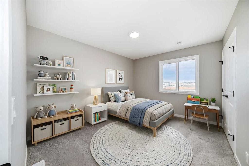 130 Bartlett Row Se, Calgary, AB - Indoor Photo Showing Bedroom