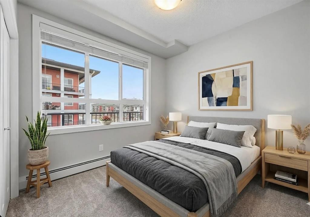 304-10 Walgrove Walk Se, Calgary, AB - Indoor Photo Showing Bedroom