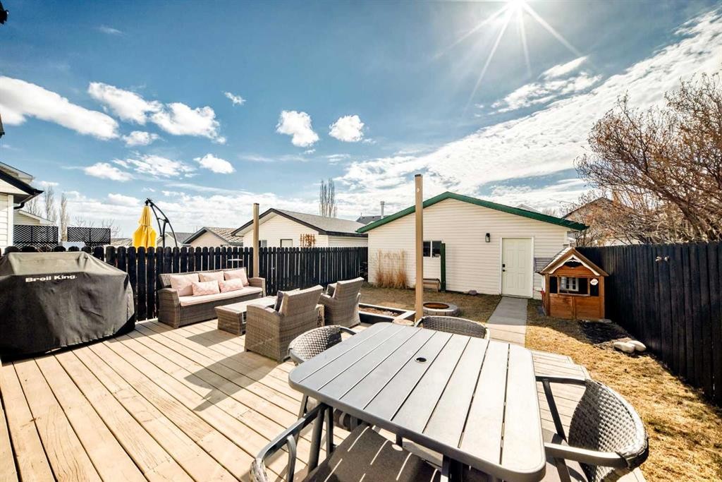 136 Hidden Hills Road Nw, Calgary, AB - Outdoor With Deck Patio Veranda With Exterior
