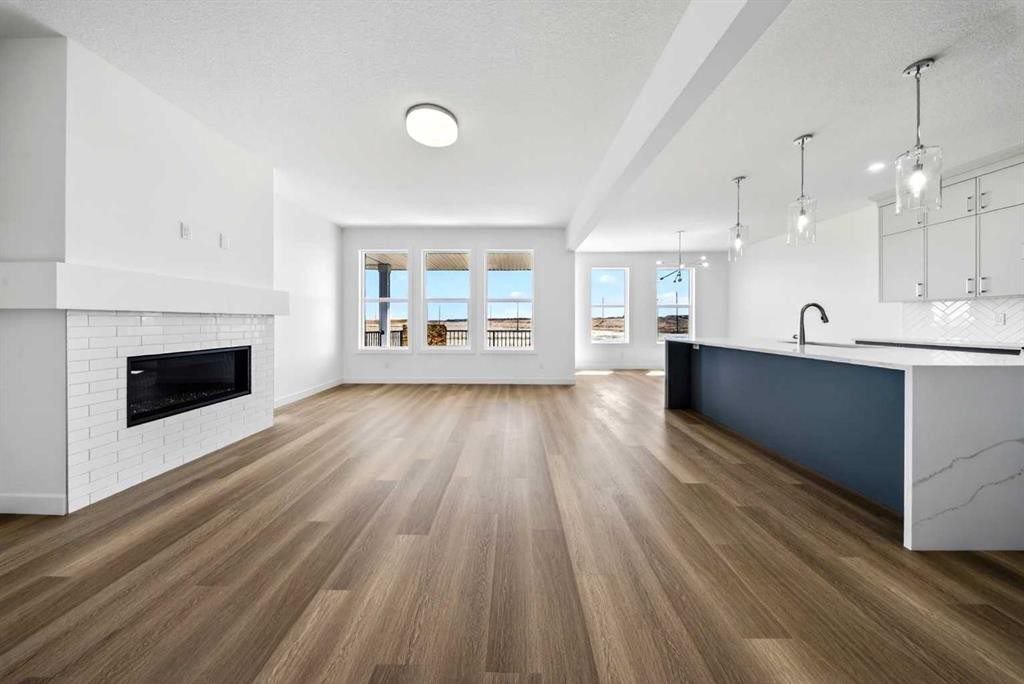152 Copperhead Road Se, Calgary, AB - Indoor With Fireplace