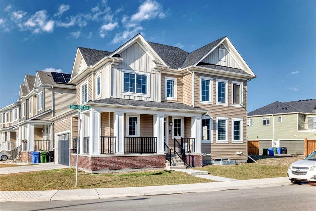 126 Cityspring Gate Ne, Calgary, AB - Outdoor With Deck Patio Veranda With Facade
