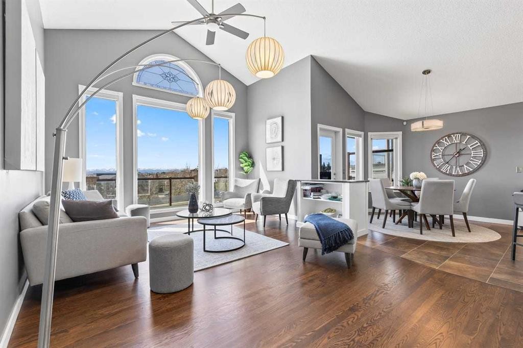 12 Arbour Estates Green Nw, Calgary, AB - Indoor Photo Showing Living Room